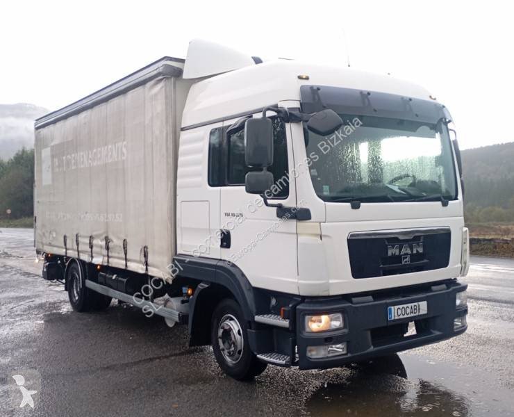 Camión MAN TGL 10.220 Tautliner con Rampa Euro 5 de Ocasión - miniatura 2