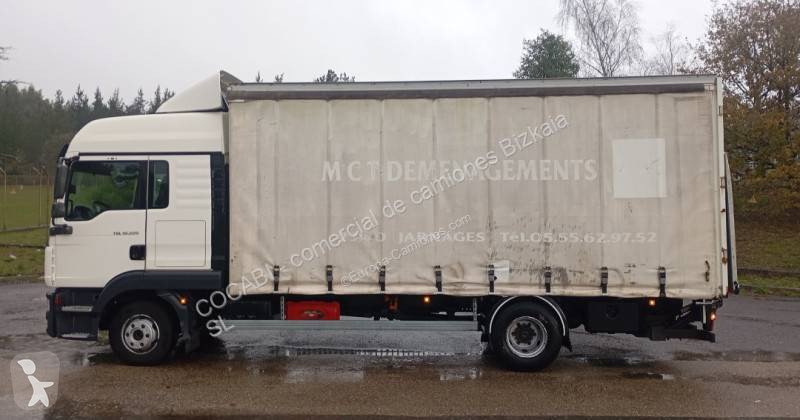 Camión MAN TGL 10.220 Tautliner con Rampa Euro 5 de Ocasión - miniatura 6
