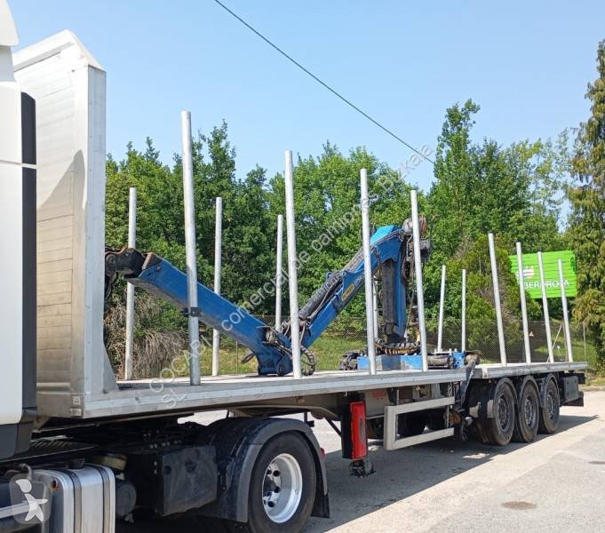 Semirremolque Maderero Benalu de Aluminio con Grúa Palfinger de Ocasión - Año 2023